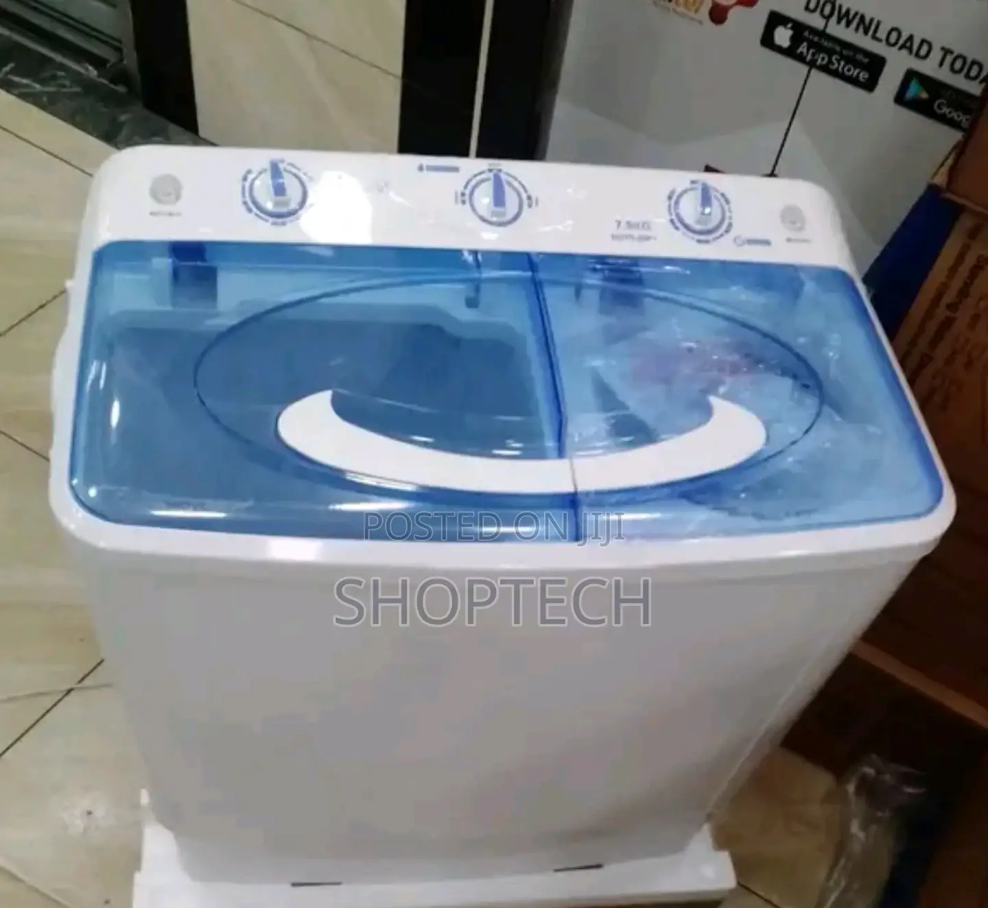 Nunix 7.5kgs Twin Tub Washing Machine