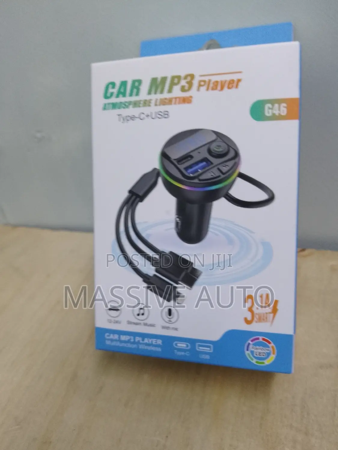 3in 1mp3 Car Modulator/ Type C Car Charger/ Car Charger