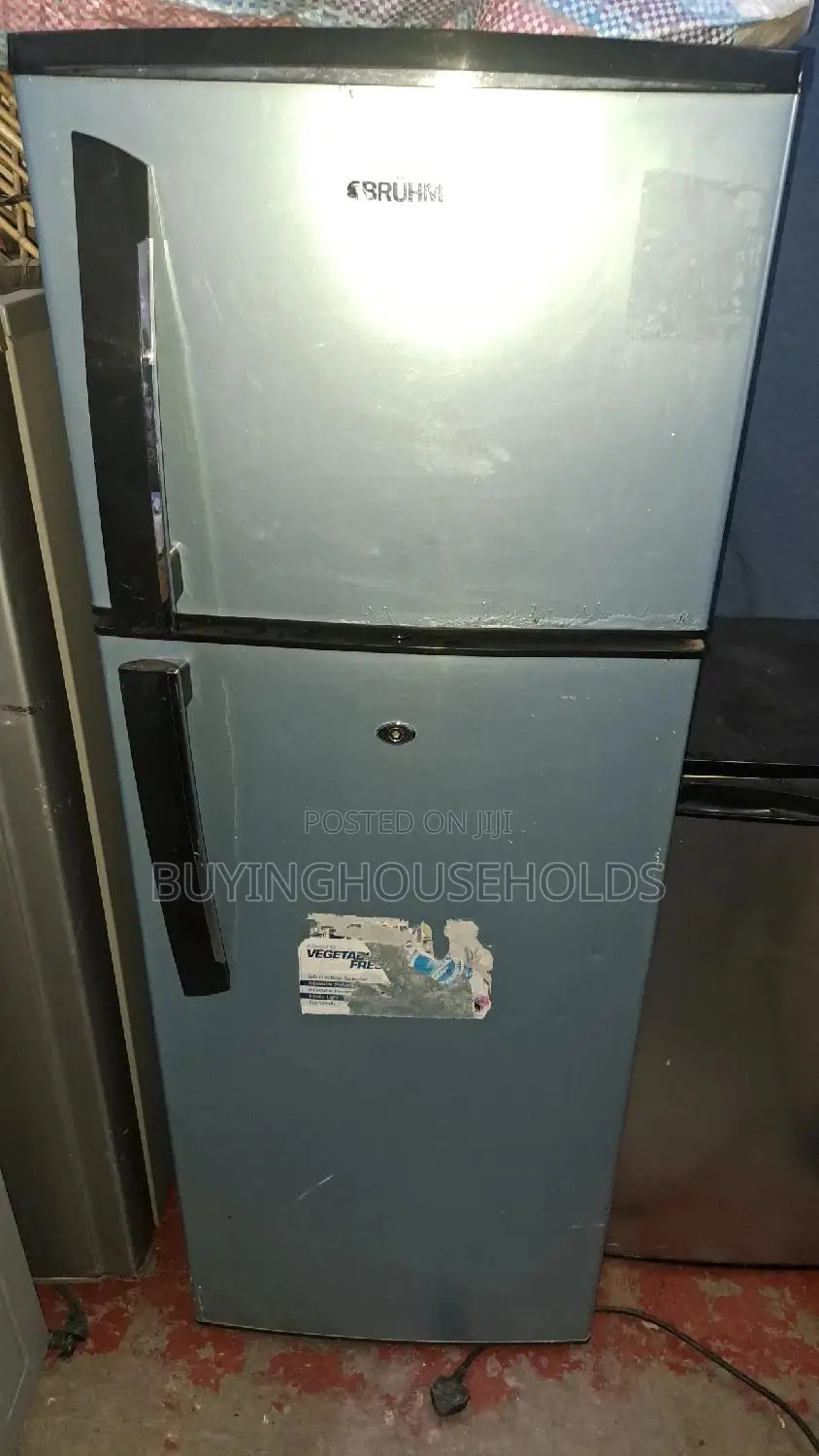 Bruhm 215L Two Door Fridge