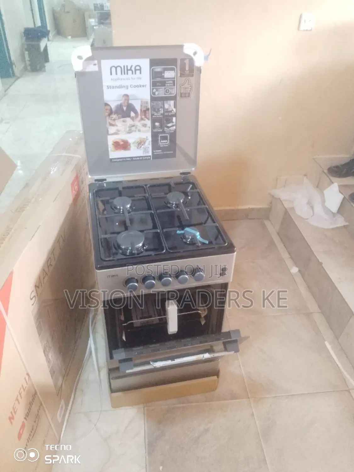 Mika 50*60 Full Gas Standing Cooker With Gas Oven.