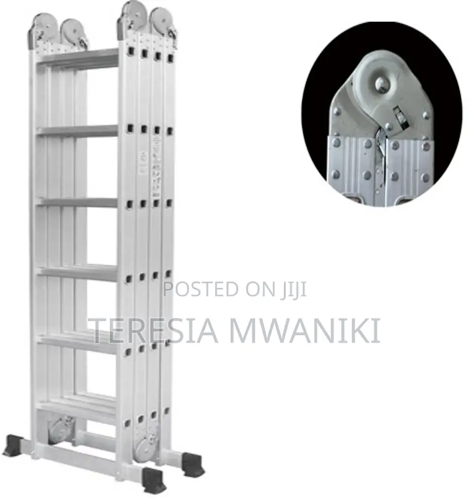 Aluminium Multi Folding Ladder 4×6steps ,