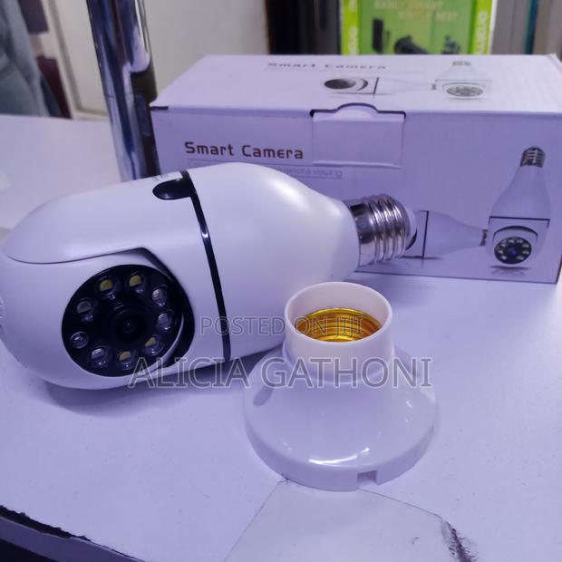 Rotating Bulb Camera With Memory Card Slot