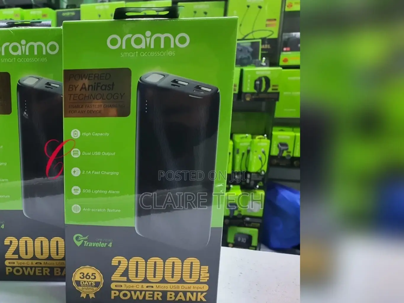 Oraimo Traveller 4 OPB-P204D 20000mah Power Bank.