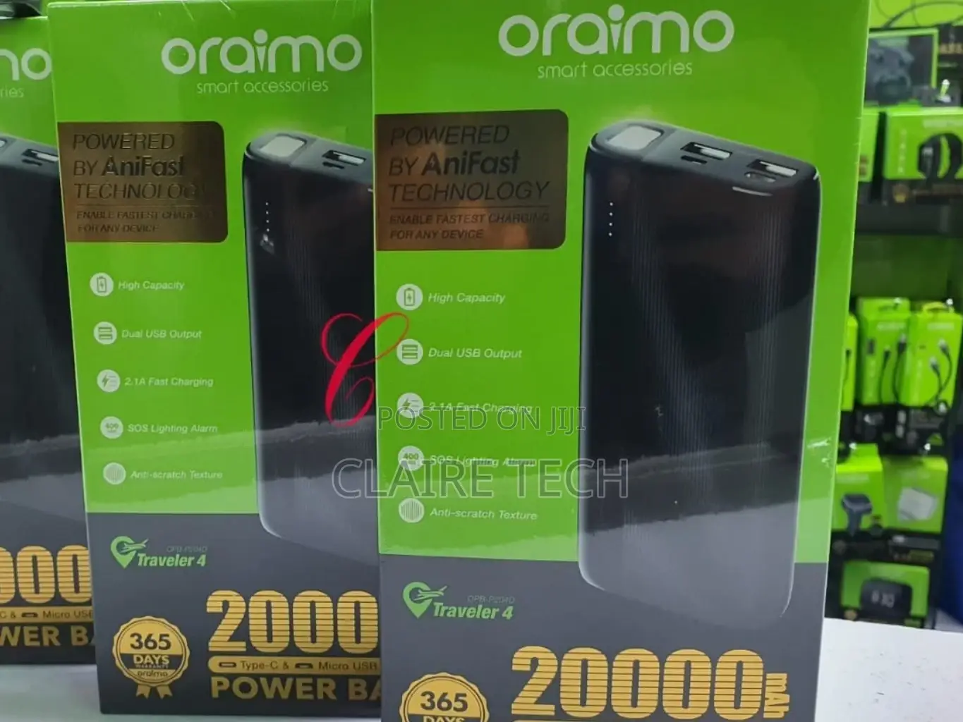 Oraimo Traveller 4 OPB-P204D 20000mah Power Bank.
