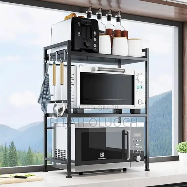 2tier Heavy Duty Telescopic Adjustable Microwave Stand*