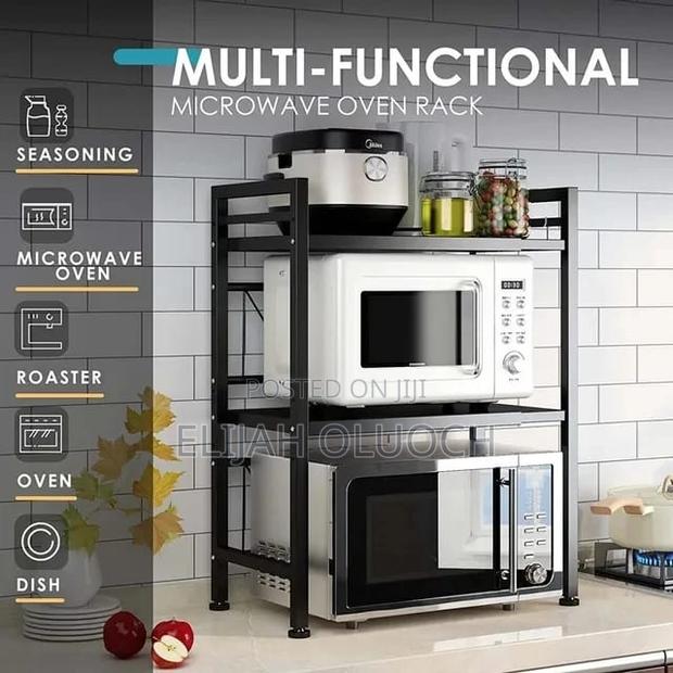 2tier Heavy Duty Telescopic Adjustable Microwave Stand* - thumbnail 3