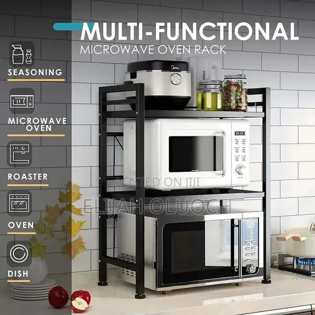 2tier Heavy Duty Telescopic Adjustable Microwave Stand*