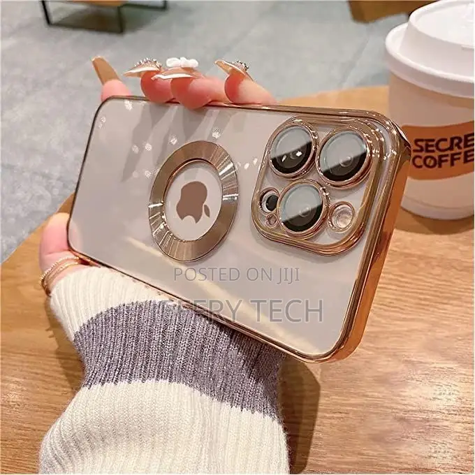 iPhone 14 Pro Max Clear Magsafe Back Cover (14promax Gold