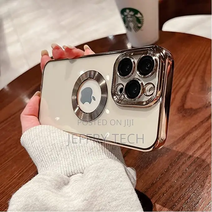 iPhone 14 Pro Max Clear Magsafe Back Cover (14promax Gold