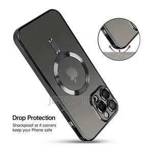iPhone 14 Pro Max Clear Magsafe Back Cover (14promax,Black