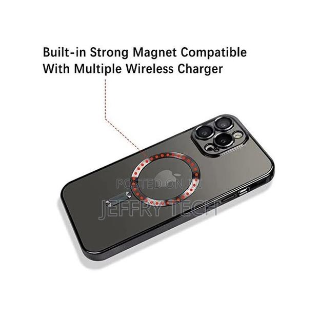 For iPhone 14 Pro Clear Magsafe Back Cover (14pro,Black) - thumbnail 3