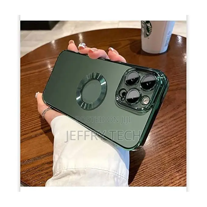 iPhone 12 Pro Max Clear Magsafe Back Cover (12promax,Green