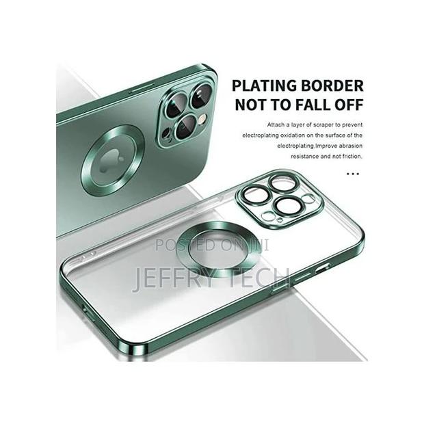 iPhone 14 Pro Clear Magsafet Thin Back Cover (14pro,Green)