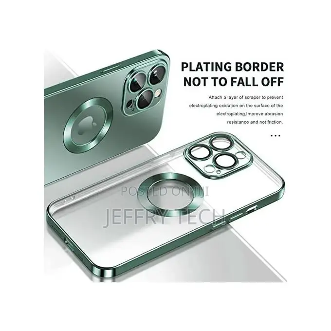 iPhone 14 Pro Clear Magsafet Thin Back Cover (14pro,Green)