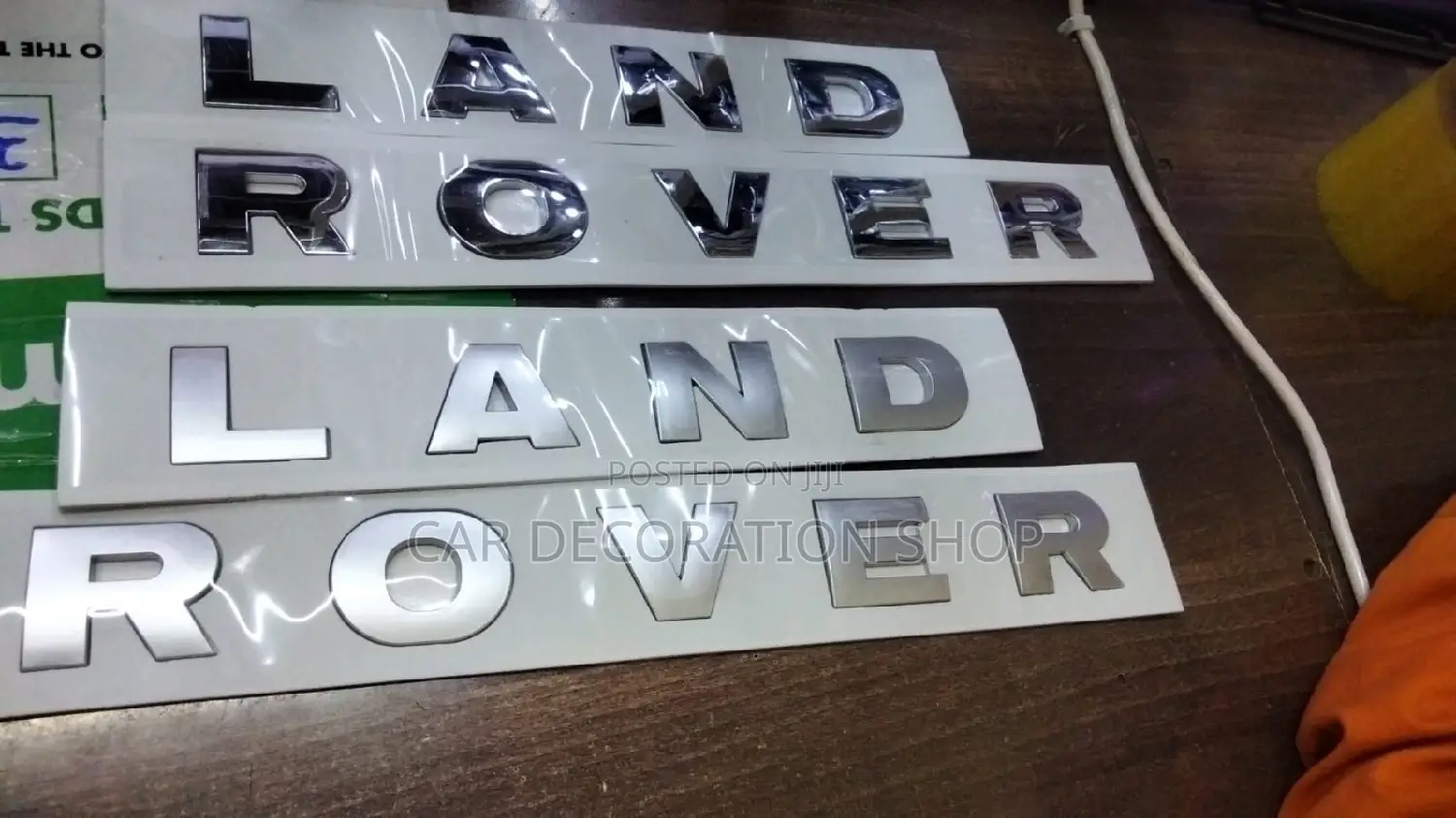 Chrome Lettering Badges in Silver or Black for LAND ROVER