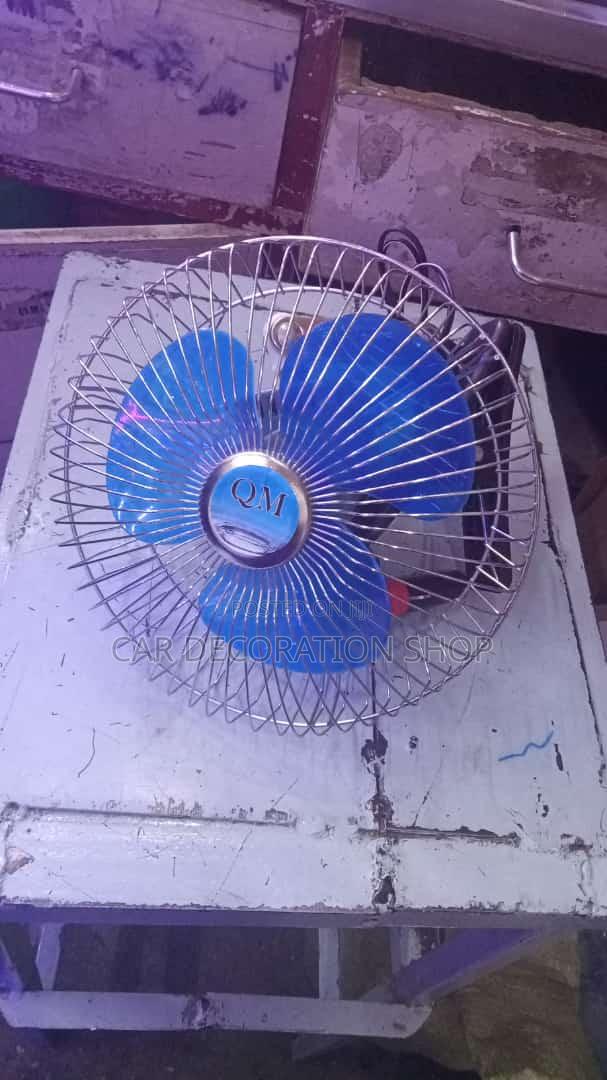 Both 12 or 24v Oscillating Car Fan - main view