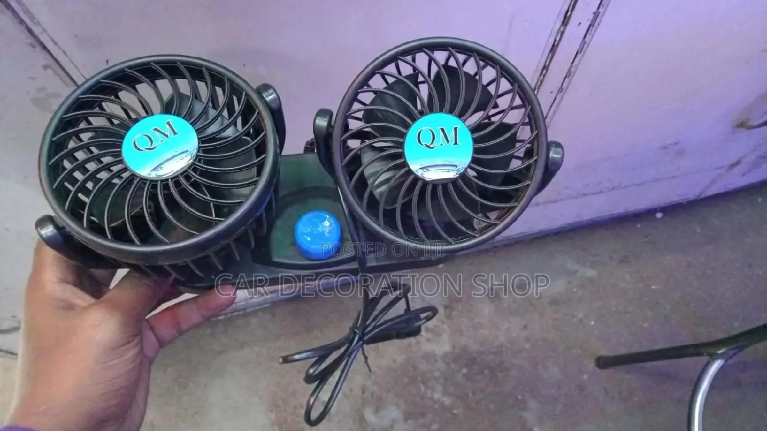 2speed Dashboard Double Headed Car Fan