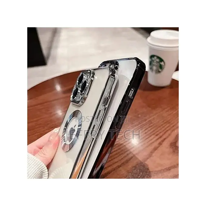 iPhone 13 Pro Clear Magsafe Back Cover (13pro Black,)
