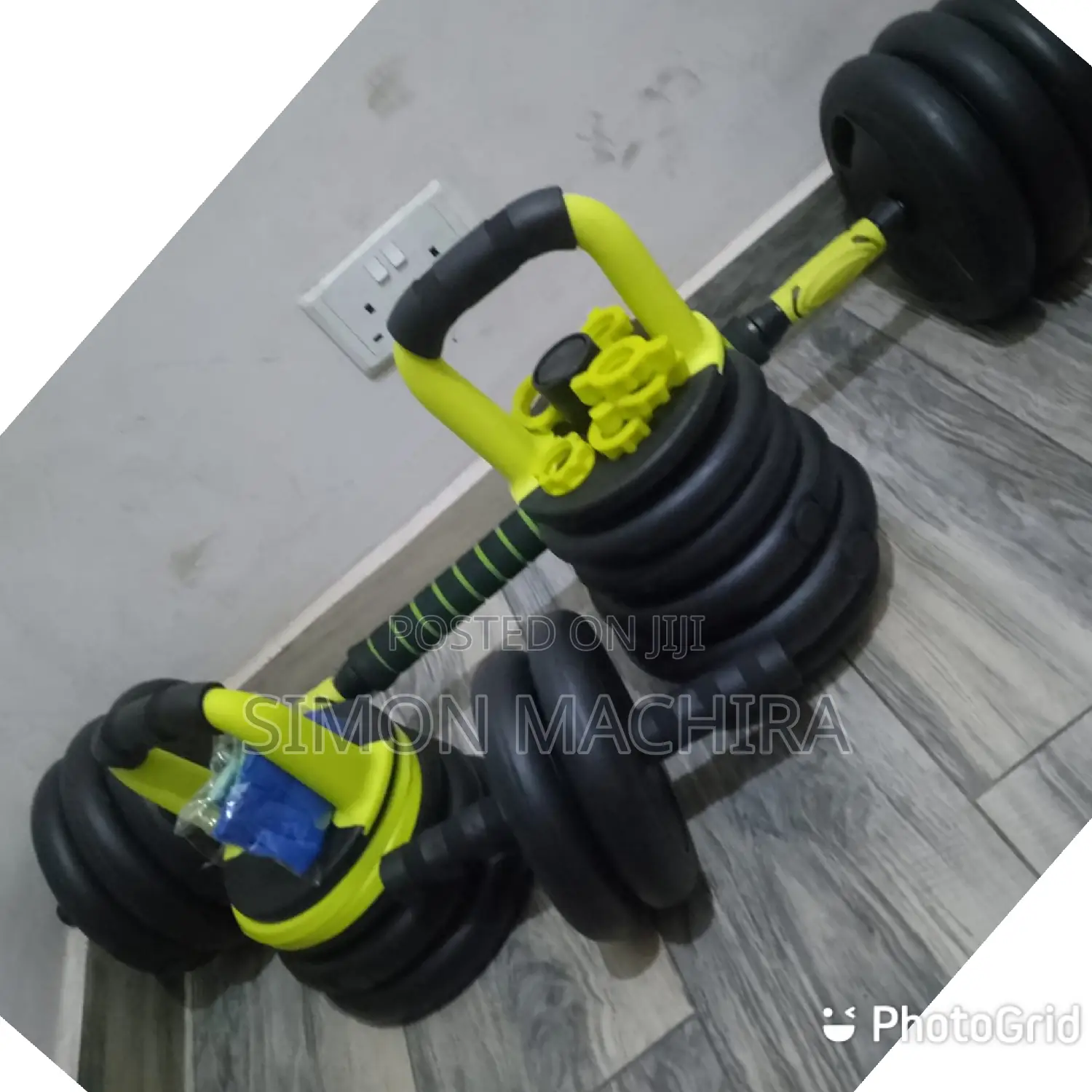 6 in 1 30kg Dumbells Set