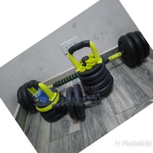 Adjustable 3 in 1 Dumbell Set. - thumbnail 2