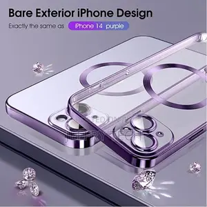 iPhone 11 Pro Max Case (Magsafe Logo Cover, Purple)