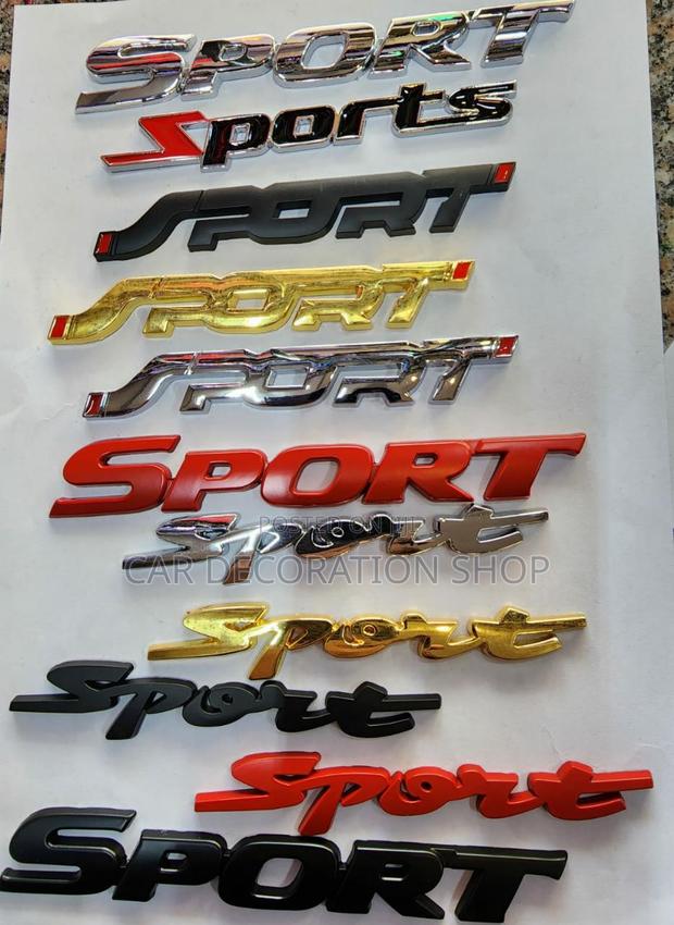 Different Designs and Colored SPORT Badges - main view