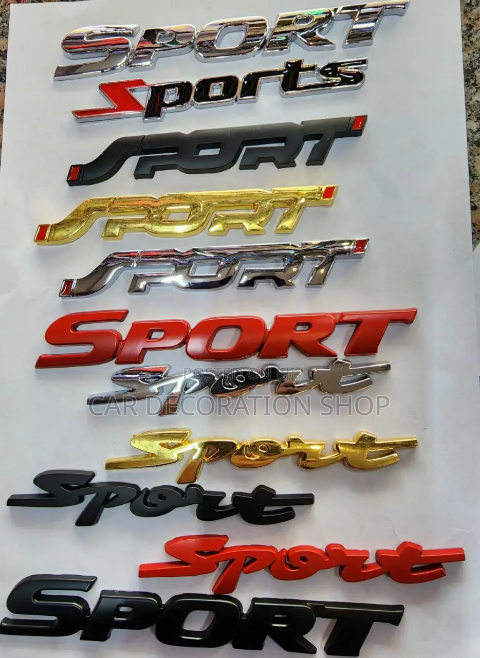 Different Designs and Colored SPORT Badges