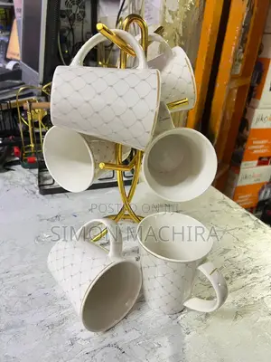 6pcs Ceramic Mugs 350 Ml