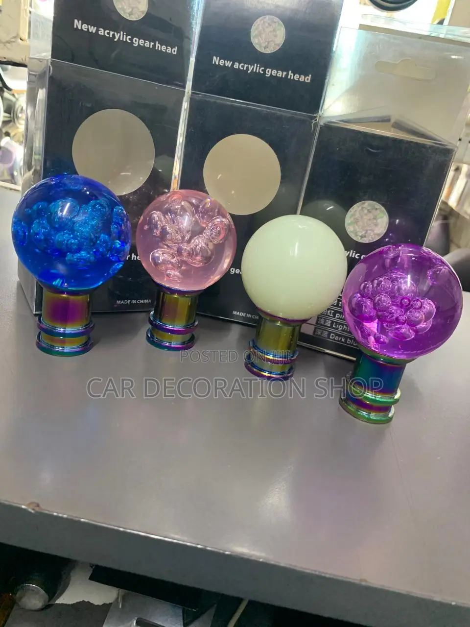 Round Ball Crystal Bubble Gear Knob