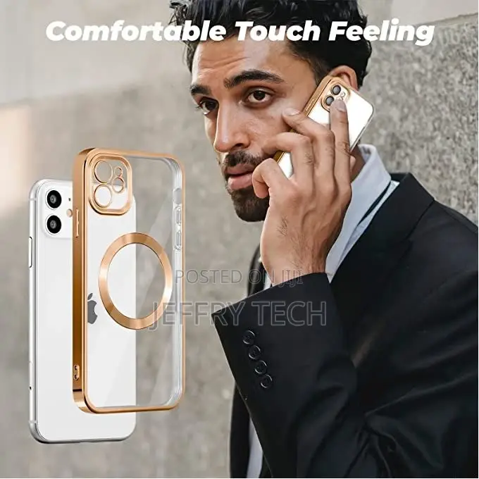 iPhone 14 Pro Max Clear Case Slim Plating Mag Safe Magnetic