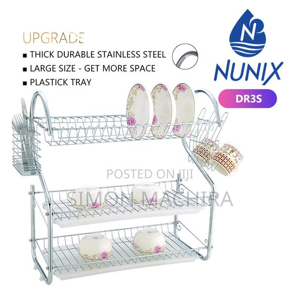 3 Layer Dishrack Stainless Steel