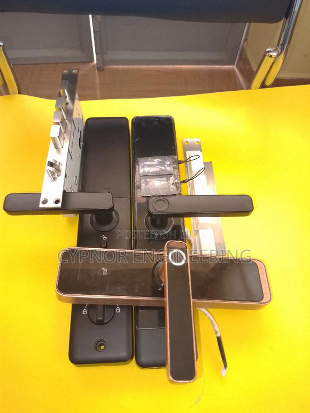 Smart Biometric Wifi Door Locks With RFID Enabled Defense - main view