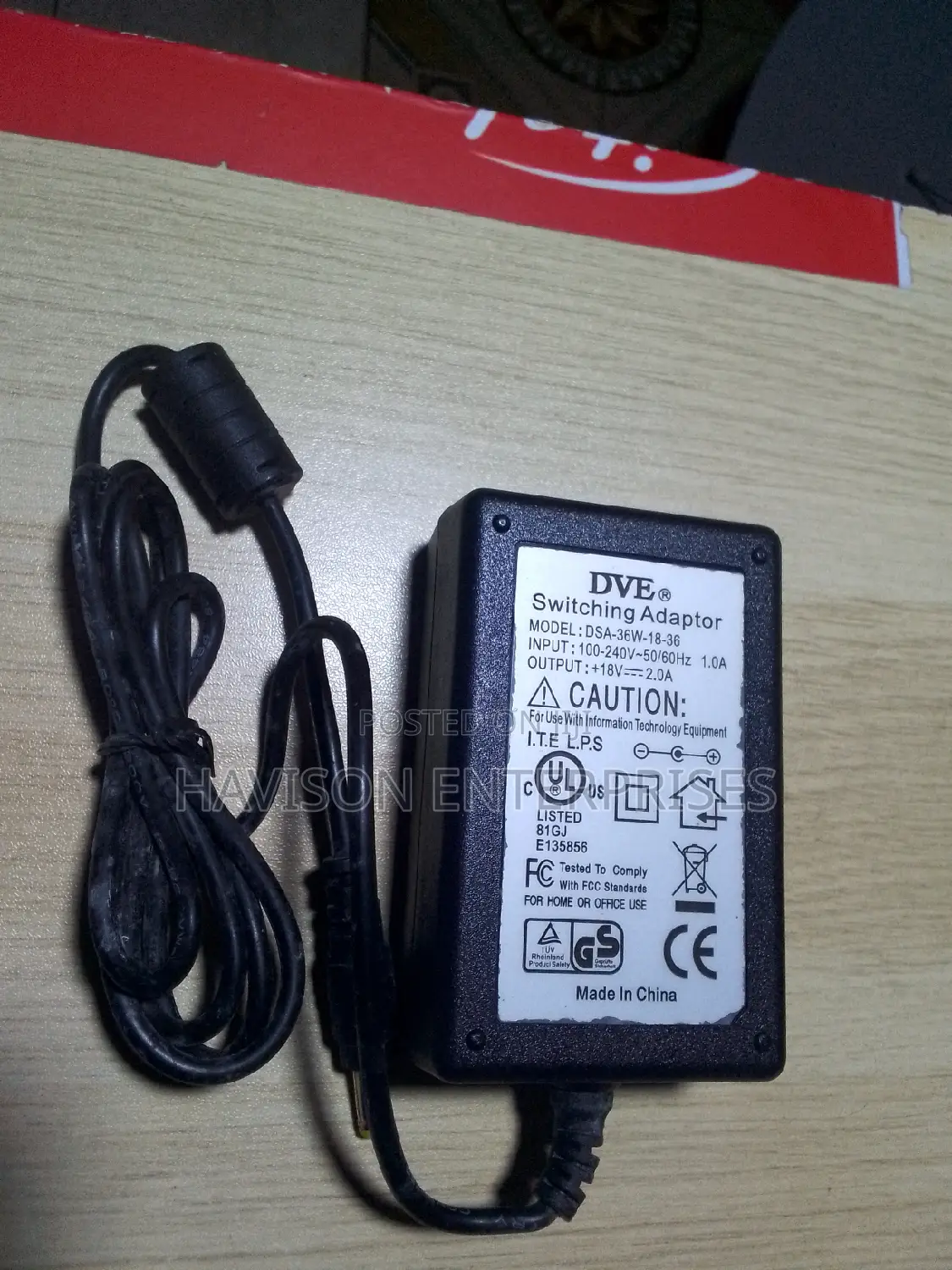 Original 18V 2A Adapter