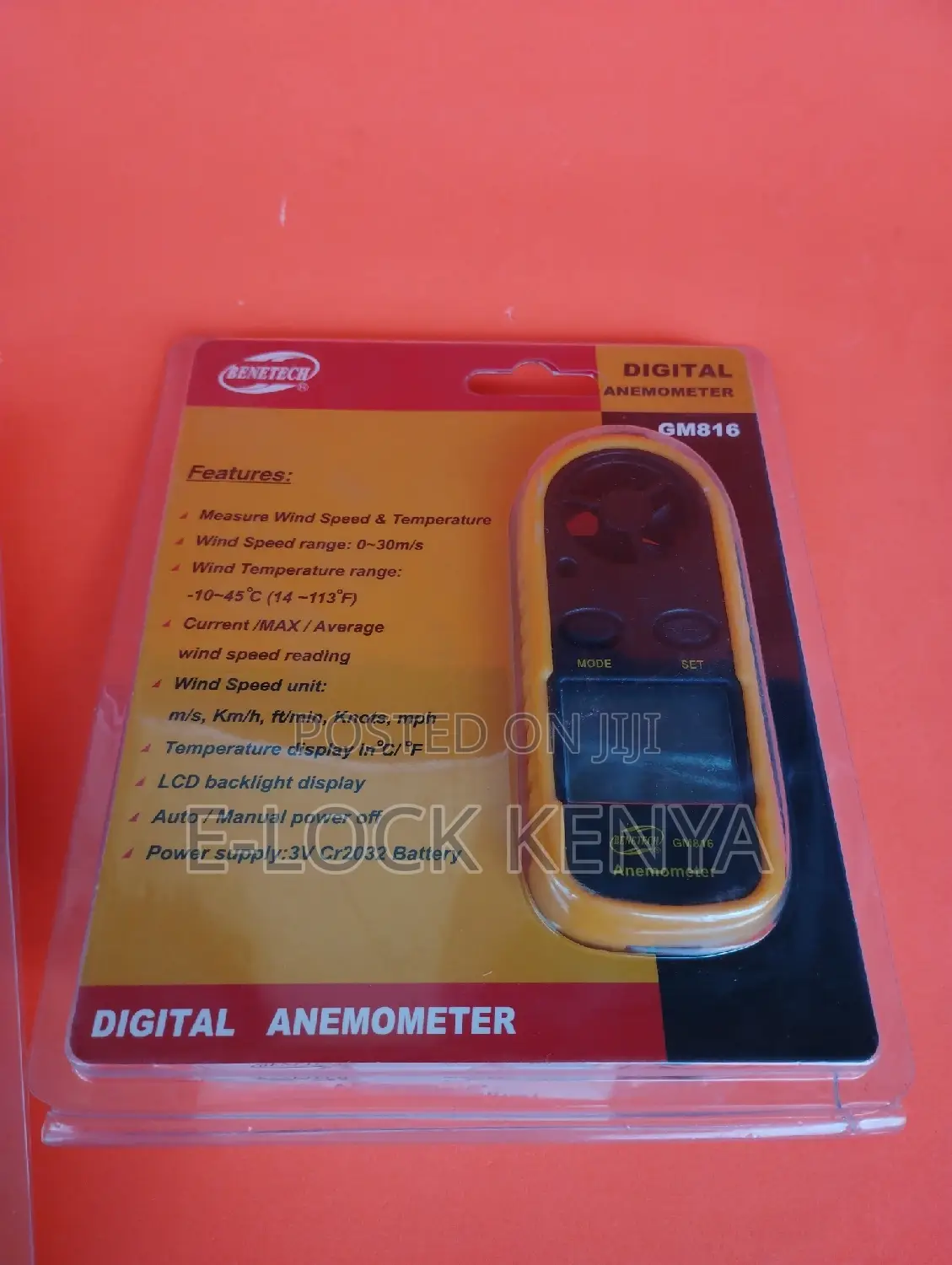Gm816 Digital Anenometer
