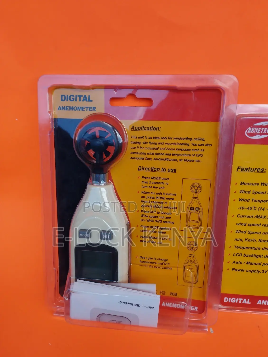 Wind Speed Anenometer