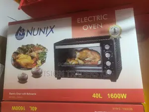 Nunix 40l Electric Oven With Chicken Rotissirie.