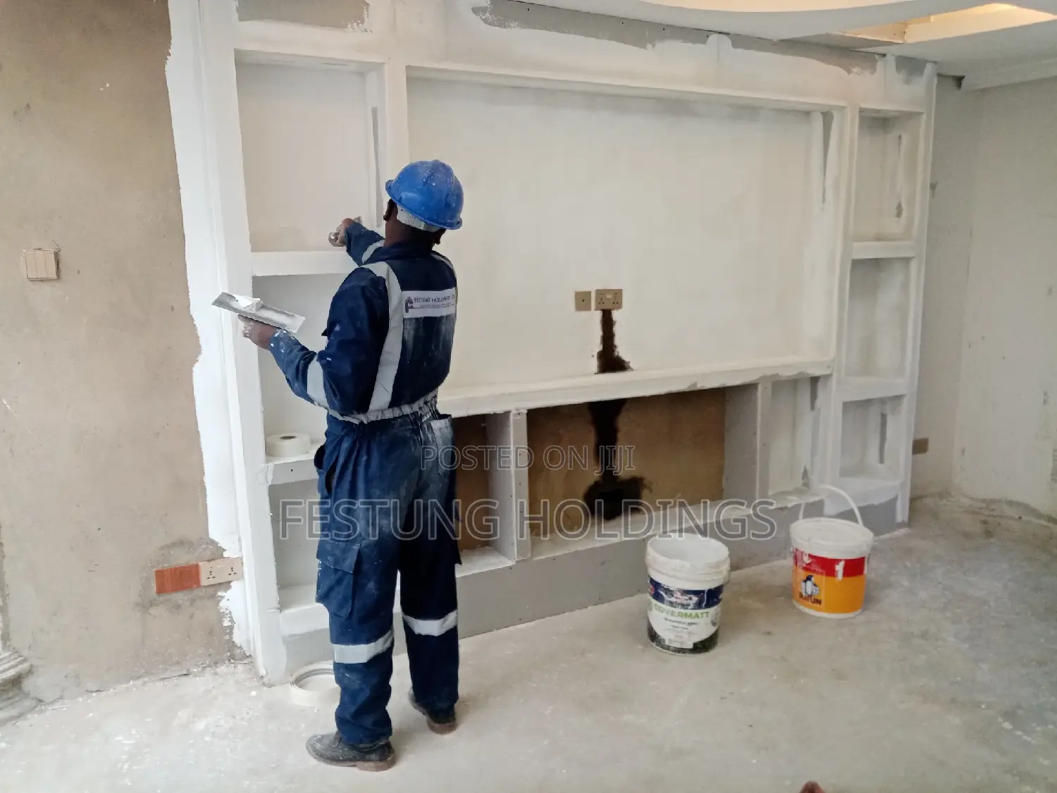 Gypsum TV Cabinet