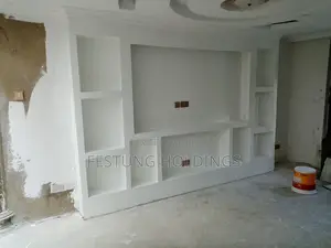 Gypsum TV Wall Unit