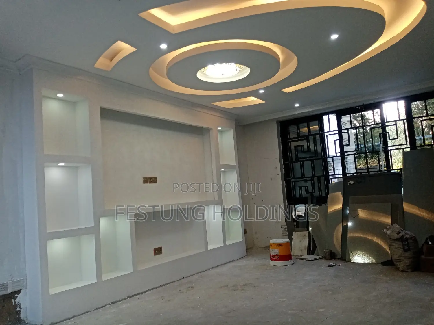 Gypsum Ceiling Plus TV Wall