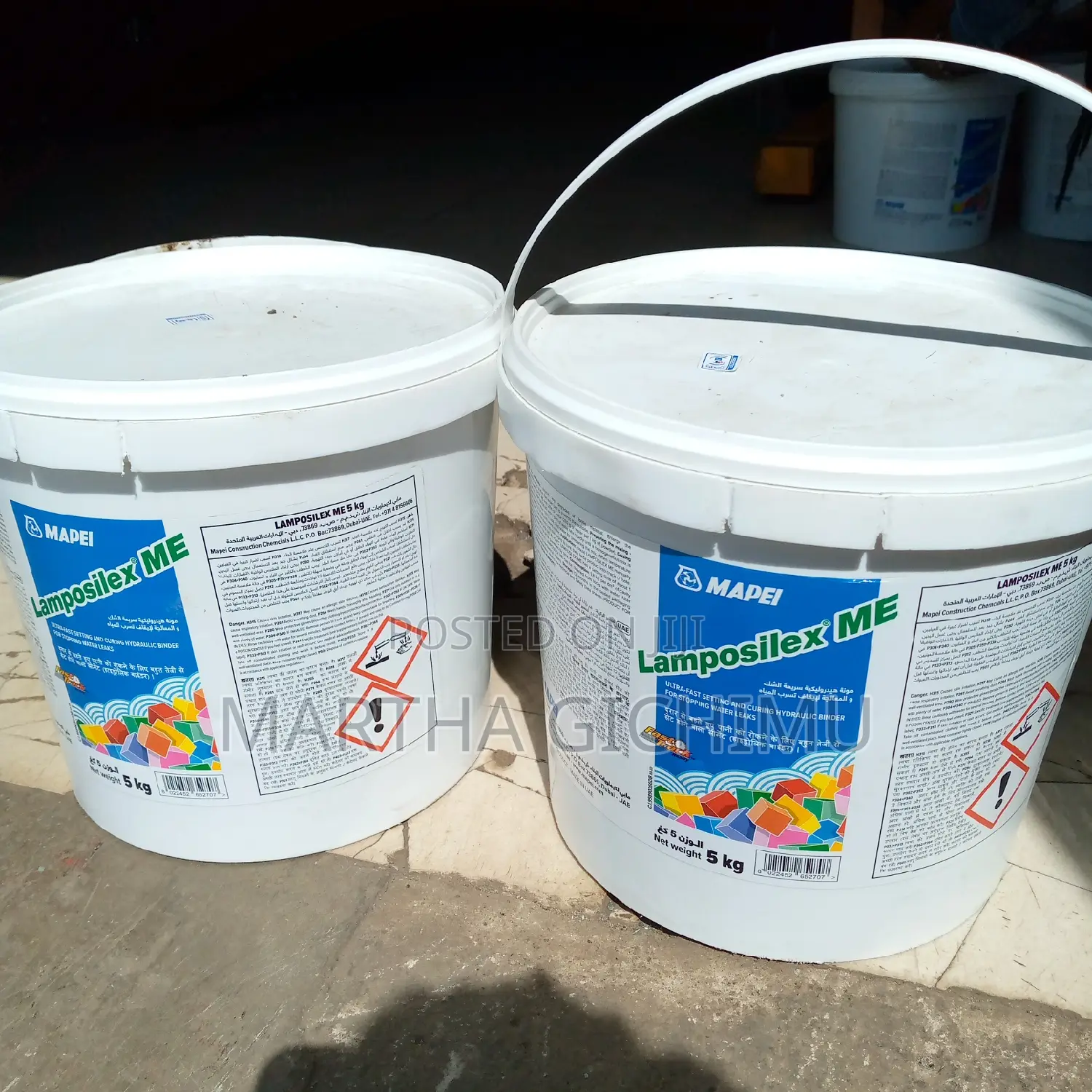 Mapei Water Plug Lamposilex ME 5kgs