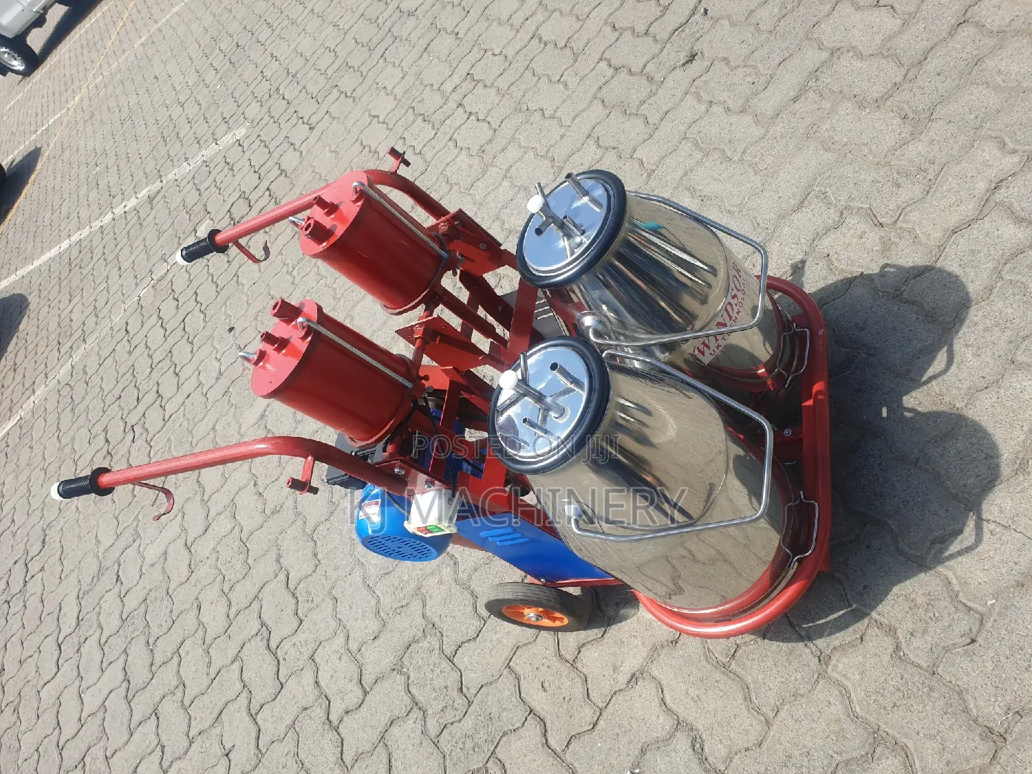 Double Bucket Milking Machine Heavy Duty
