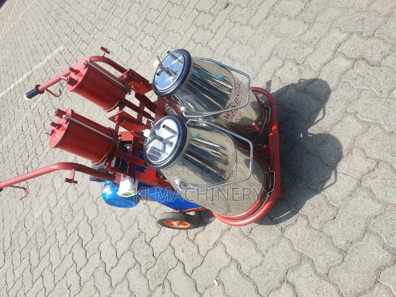 Double Bucket Milking Machine Heavy Duty