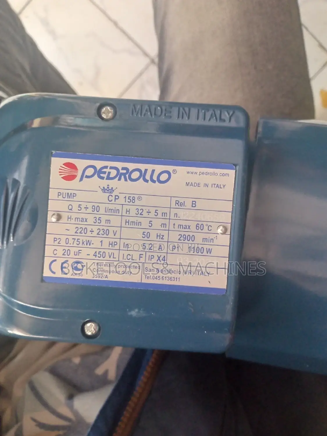 Pedrollo 1HP Water Booster Pump