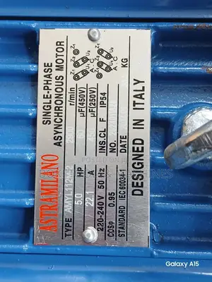 Astramilano High Speed 5HP Motor