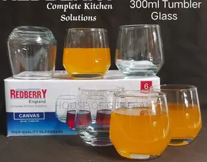 *A Set of 6pcs Glasses*
 Capacity 300ml