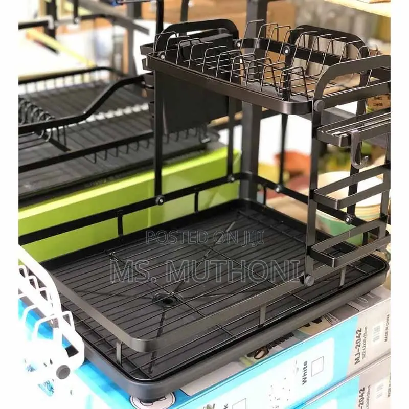 *New Advanced 2layer Dish Rack Available in Black and White