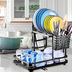 *New Advanced 2layer Dish Rack Available in Black and White