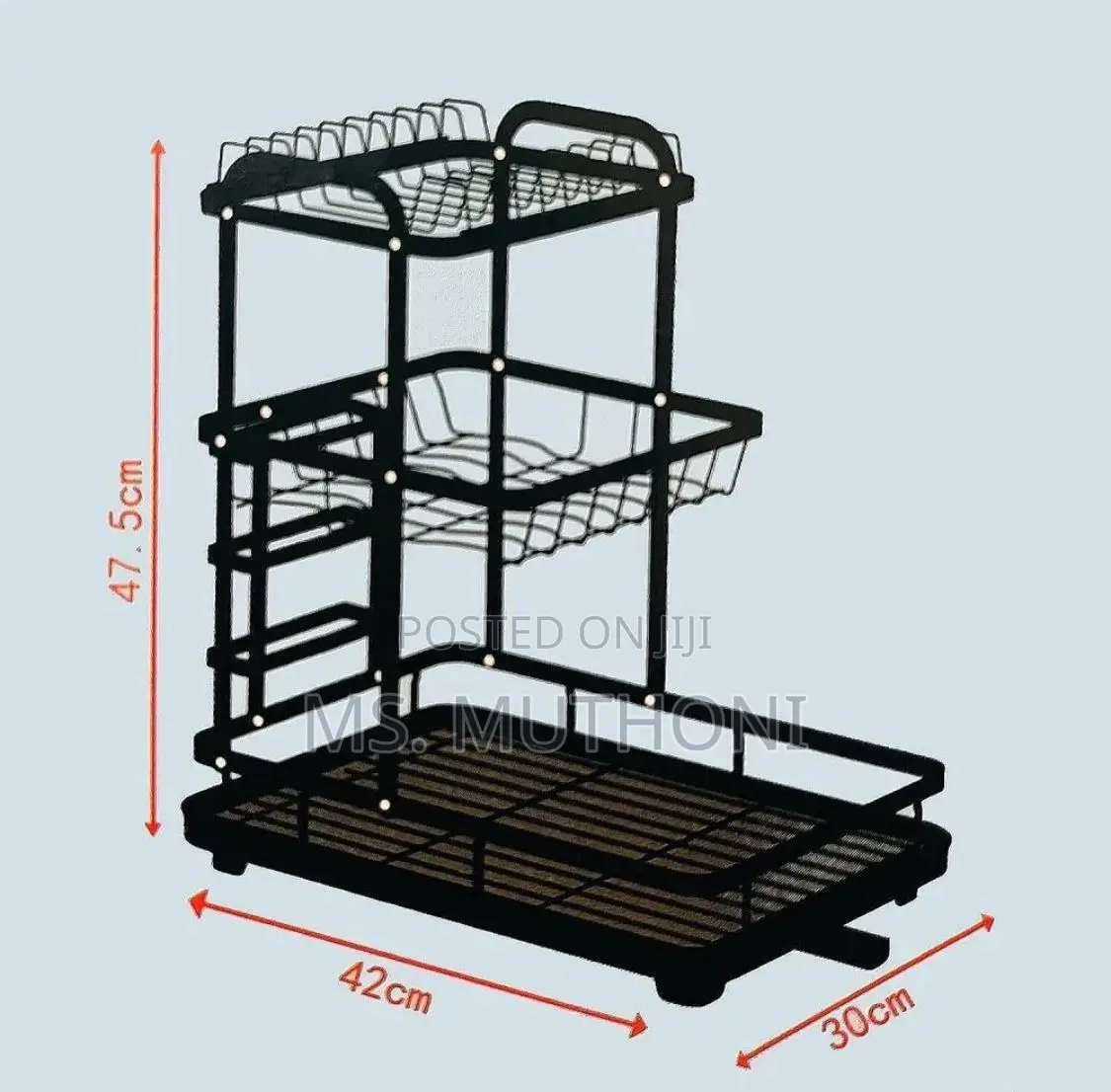 New Advanced 3layer Dish Rack Available in Black and White