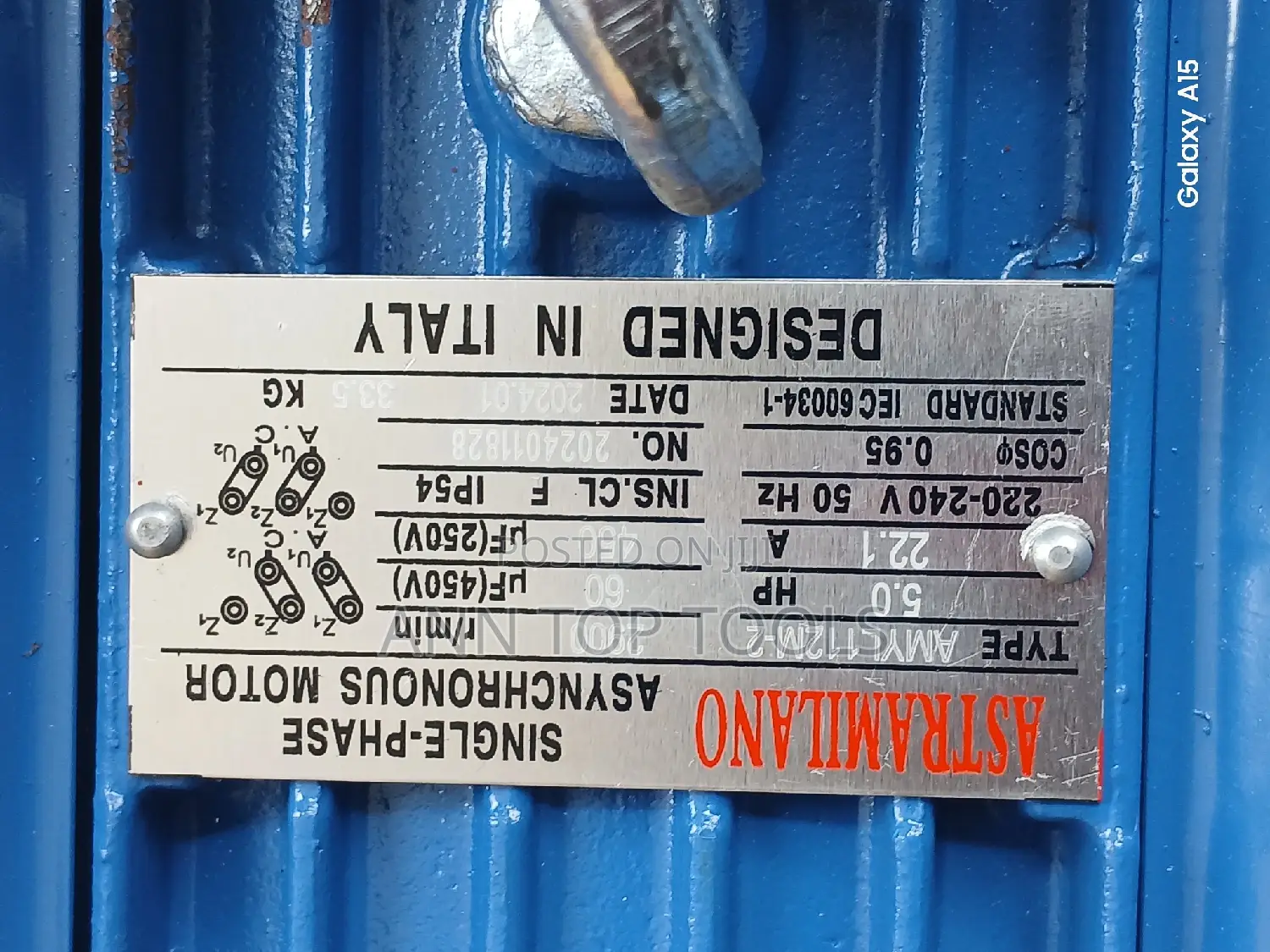 5.0 Hp Astramilano High Speed Motor