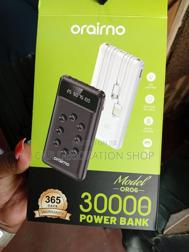 30000mah 4 Cables Phone Powerbank - thumbnail 2